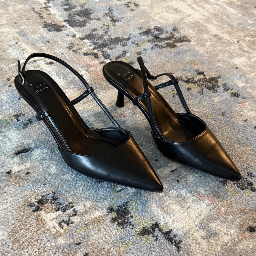 Target Black Slingback Heels